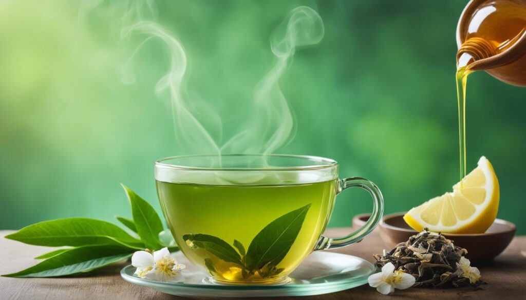 Benefits of green tea with lemon ginger and honey