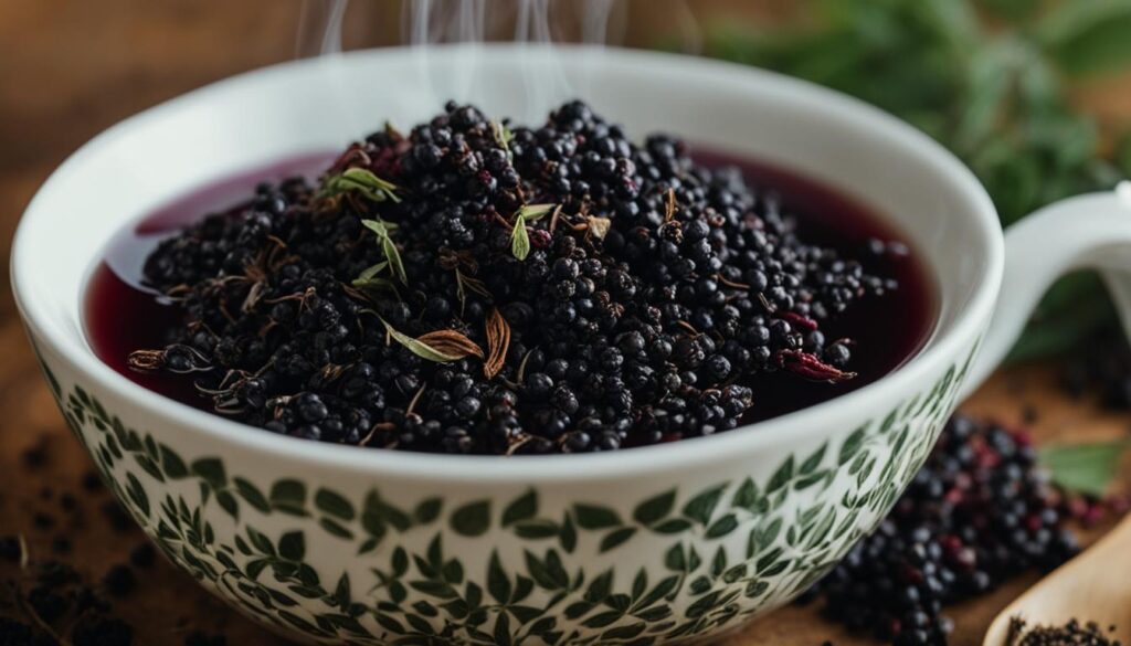 elderberry tea for colds