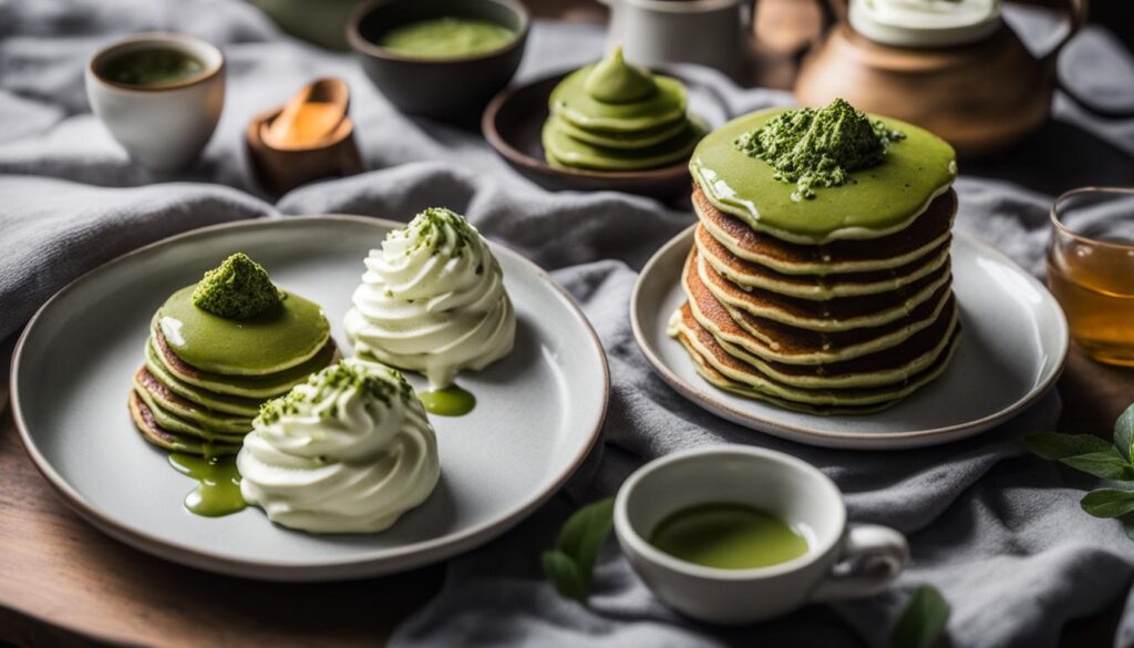 green tea pancakes