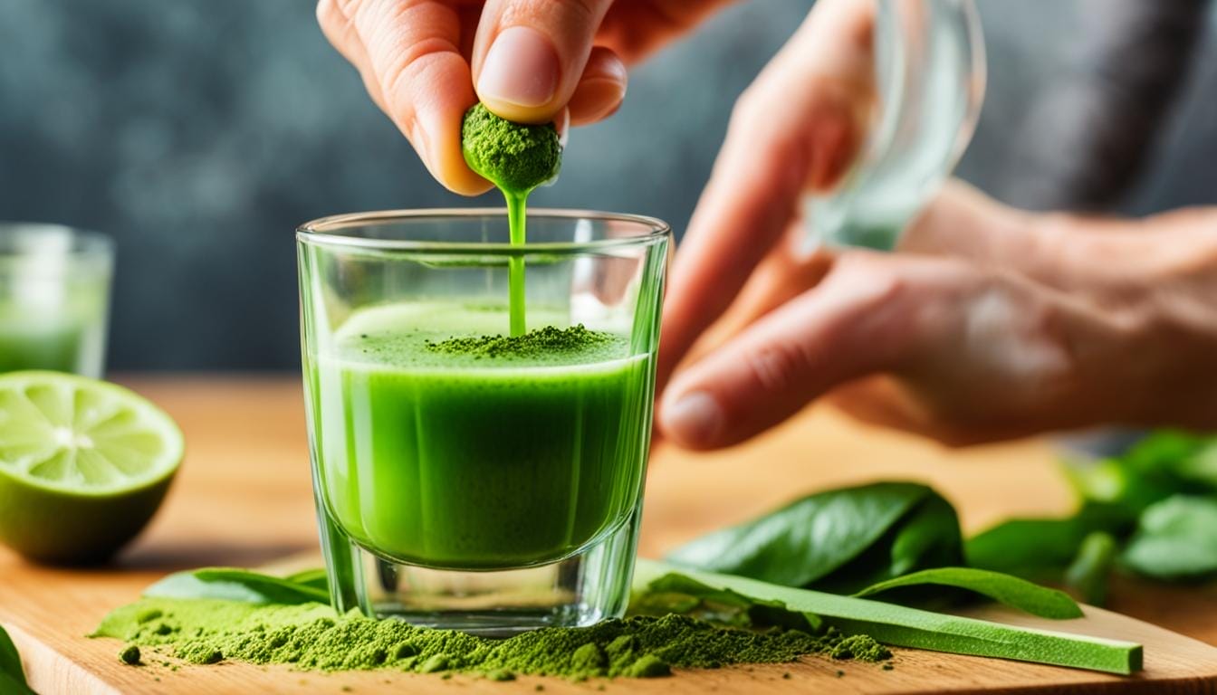 make green tea shot